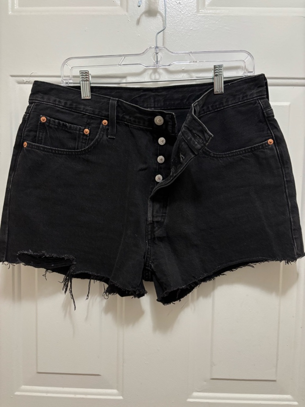 Levi's 501 Original Shorts- Lunar Black
